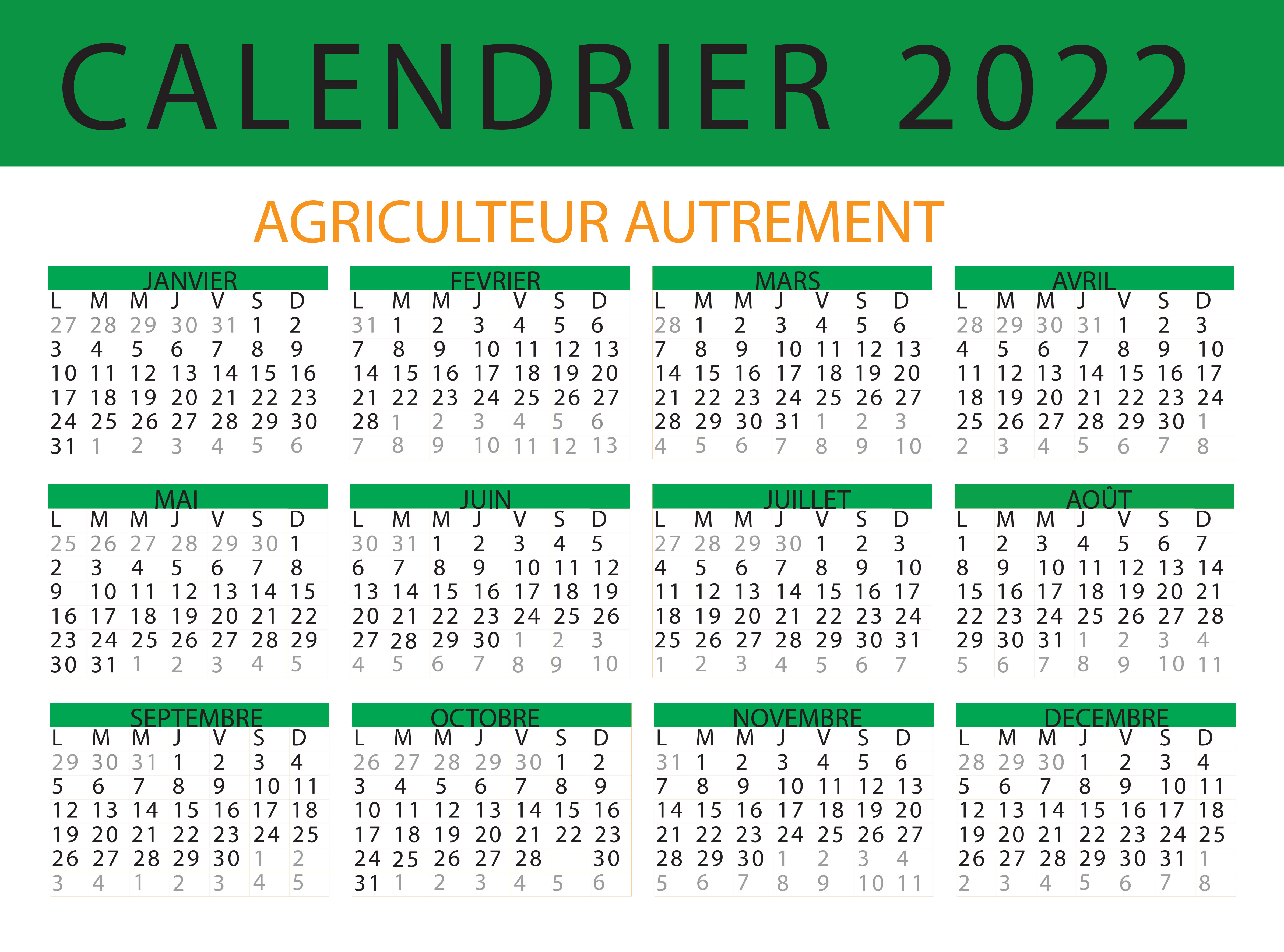 CALENDRIER FORO